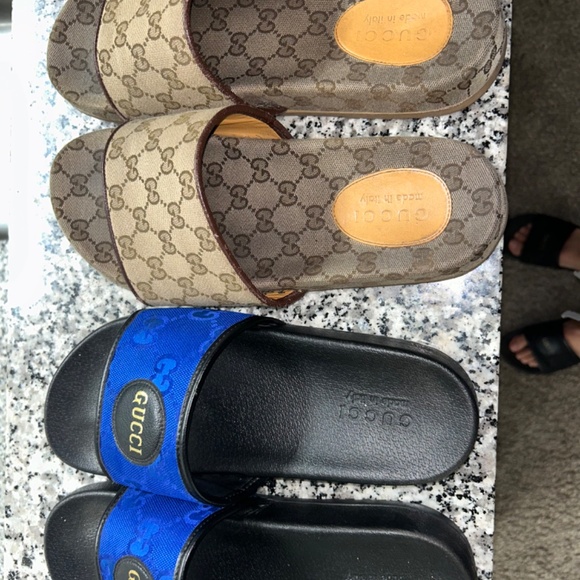 selling 2 pairs of Gucci slides and one pair on Pimperilli main image 4